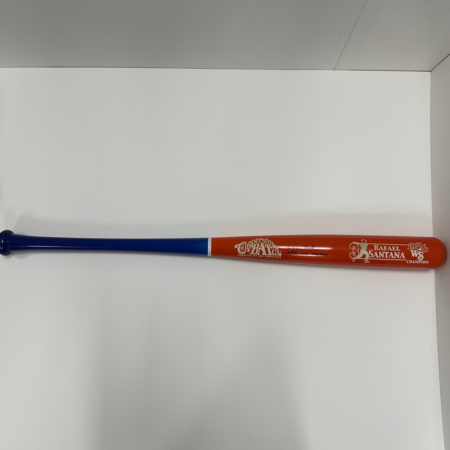 Rafael Santana Orange Barrel Cooperstown Bat 86 Steiner CX