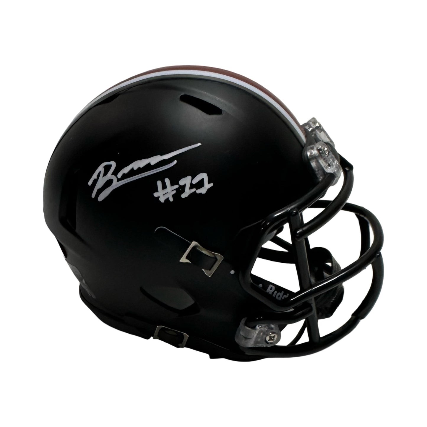 Brock Boyd Ohio State Buckeyes Black Mini Helmet JSA COA