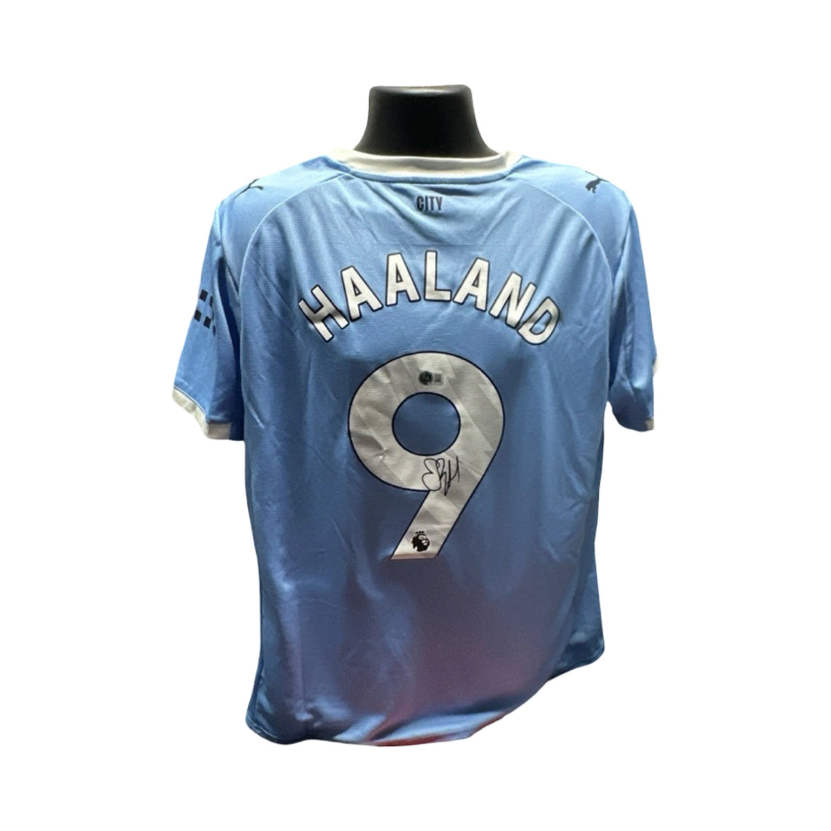 Erling Haaland Autographed Manchester City Authentic Jersey Beckett BAS