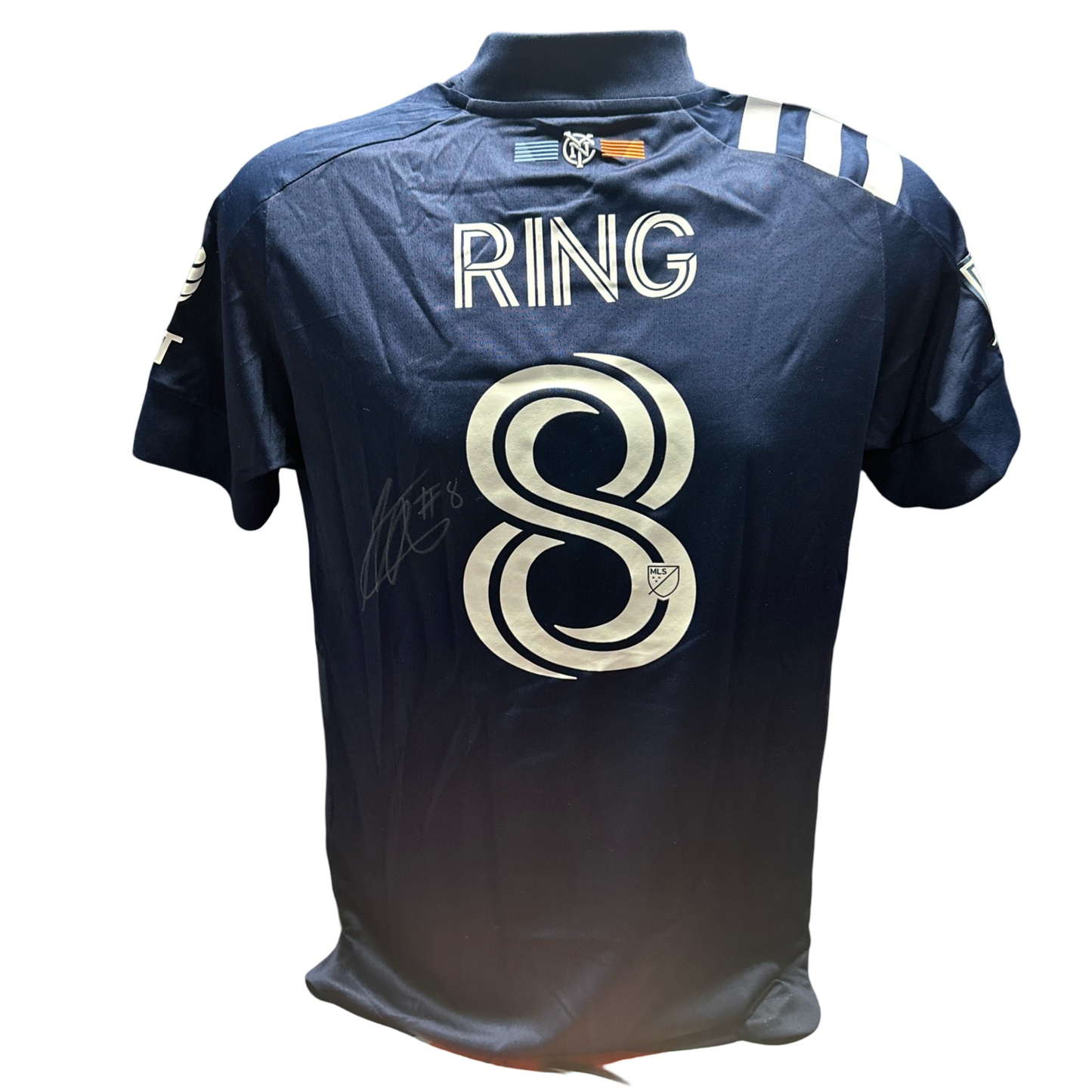 Alexander Ring Autographed New York City FC Game Used Navy Blue Adidas Jersey Fanatics