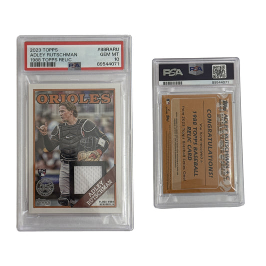 2023 Adley Rutschman Topps 1988 Topps Relic #88RARU PSA GEM MT 10