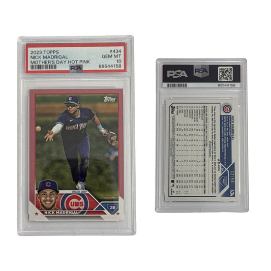 2023 Nick Madrigal Topps Mother's Day Hot Pink /50 #434 PSA GEM MT 10
