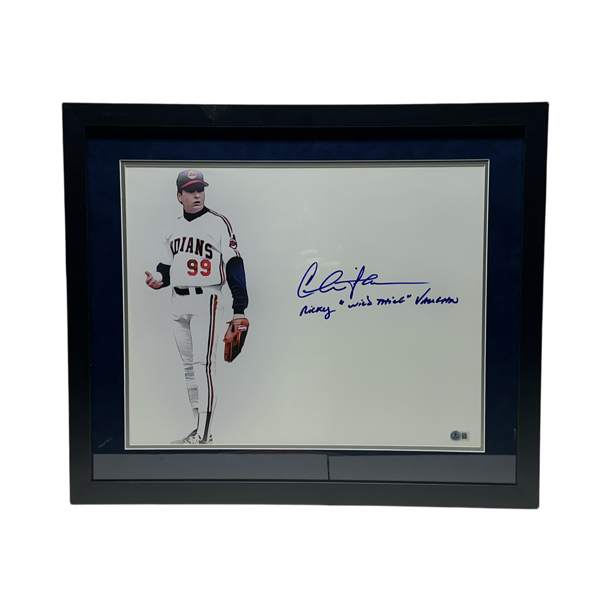 Charlie Sheen Autographed Major League "Ricky, 'Wild Thing' Vaughn" Inscribed 16x20 Beckett - Framed