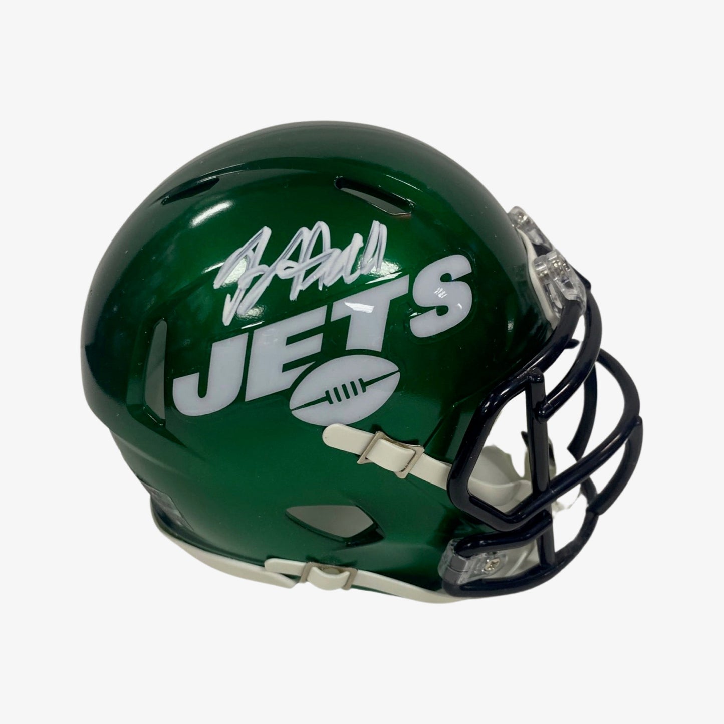 Breece Hall Autographed New York Jets Speed Mini Helmet Fanatics