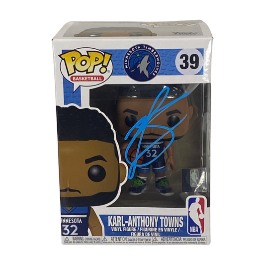 Karl-Anthony Towns Autographed Funko Pop JSA