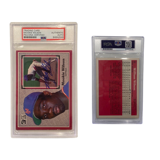 1983 Mookie Wilson Autographed Donruss New York Mets Rookie Card #32 PSA Auto Authentic