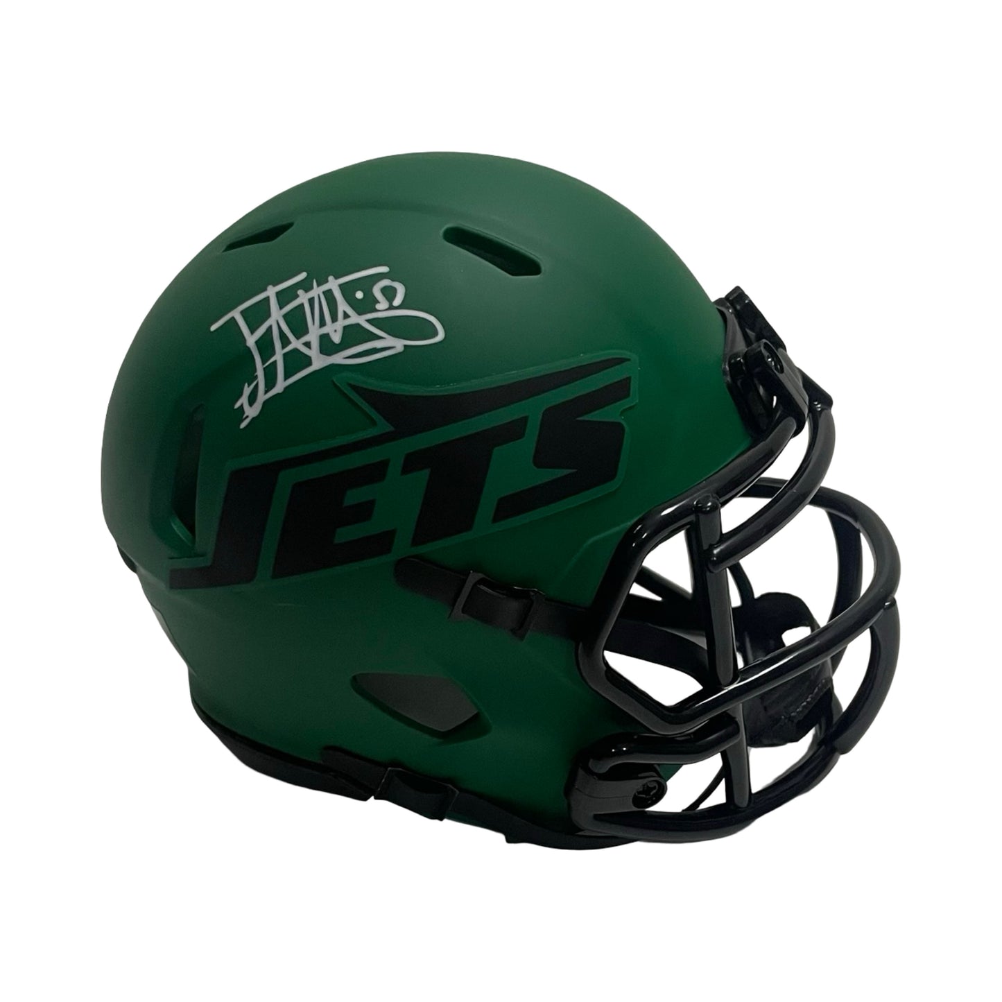 Jonathan Vilma Autographed New York Jets Rave Mini Helmet JSA