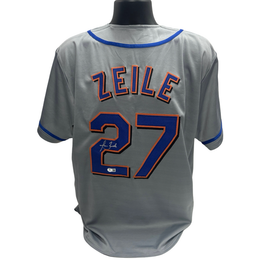 Todd Zeile Autographed New York Mets Grey Jersey Beckett BAS
