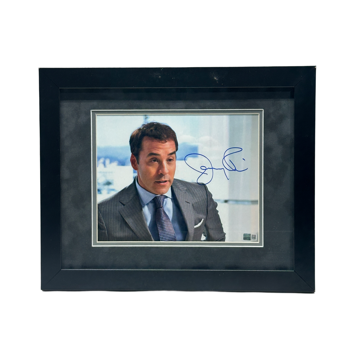 Jeremy Piven Autographed Entourage Ari Gold Close Up in Office 8x10 Steiner CX - Framed