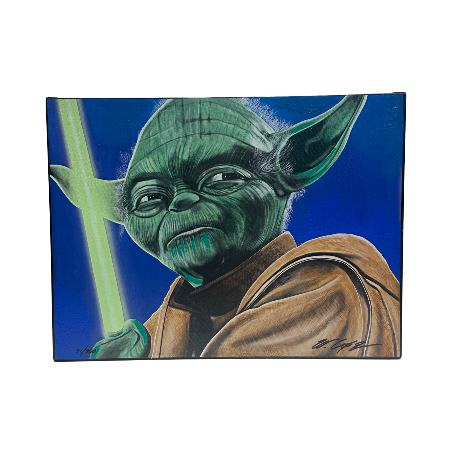 Yoda Star Wars Artist Proof Print Canvas William Lopa Art Canvas 71/200
