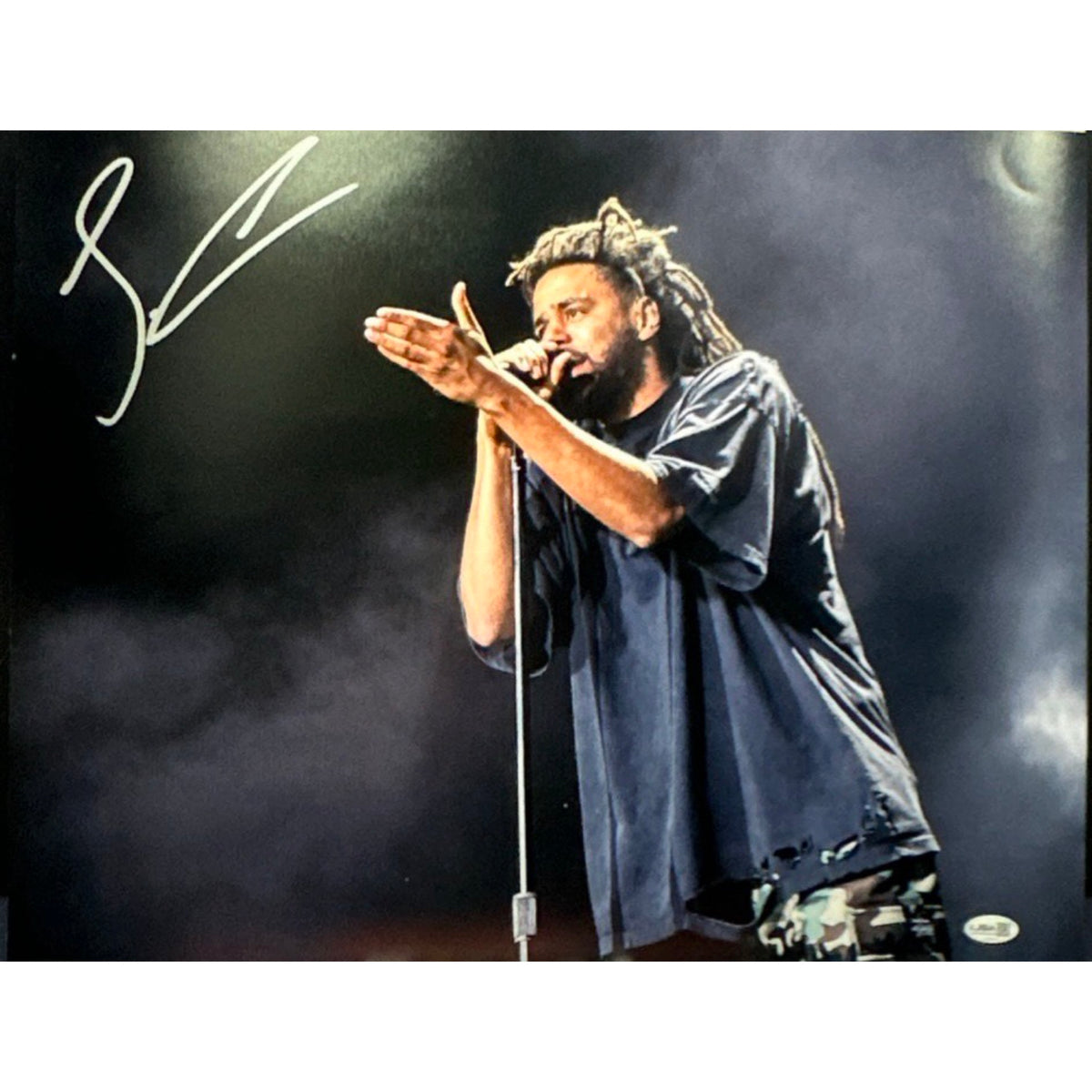 J. Cole Signed 16x20 Hand Up Photo Autographed Hip-hop Rap JSA COA