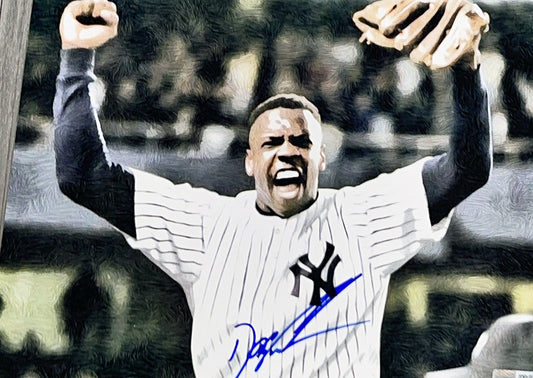 Doc Gooden Autographed New York Yankees No Hitter Edit Color 8x10 Steiner CX - Unframed
