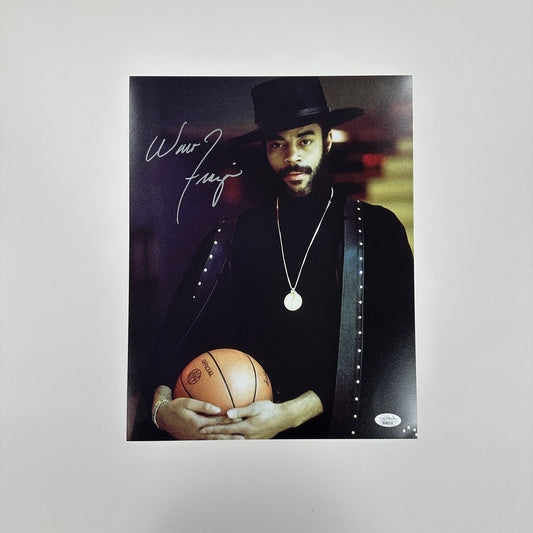 Walt Frazier Autographed 11x14 Photo With Hat JSA