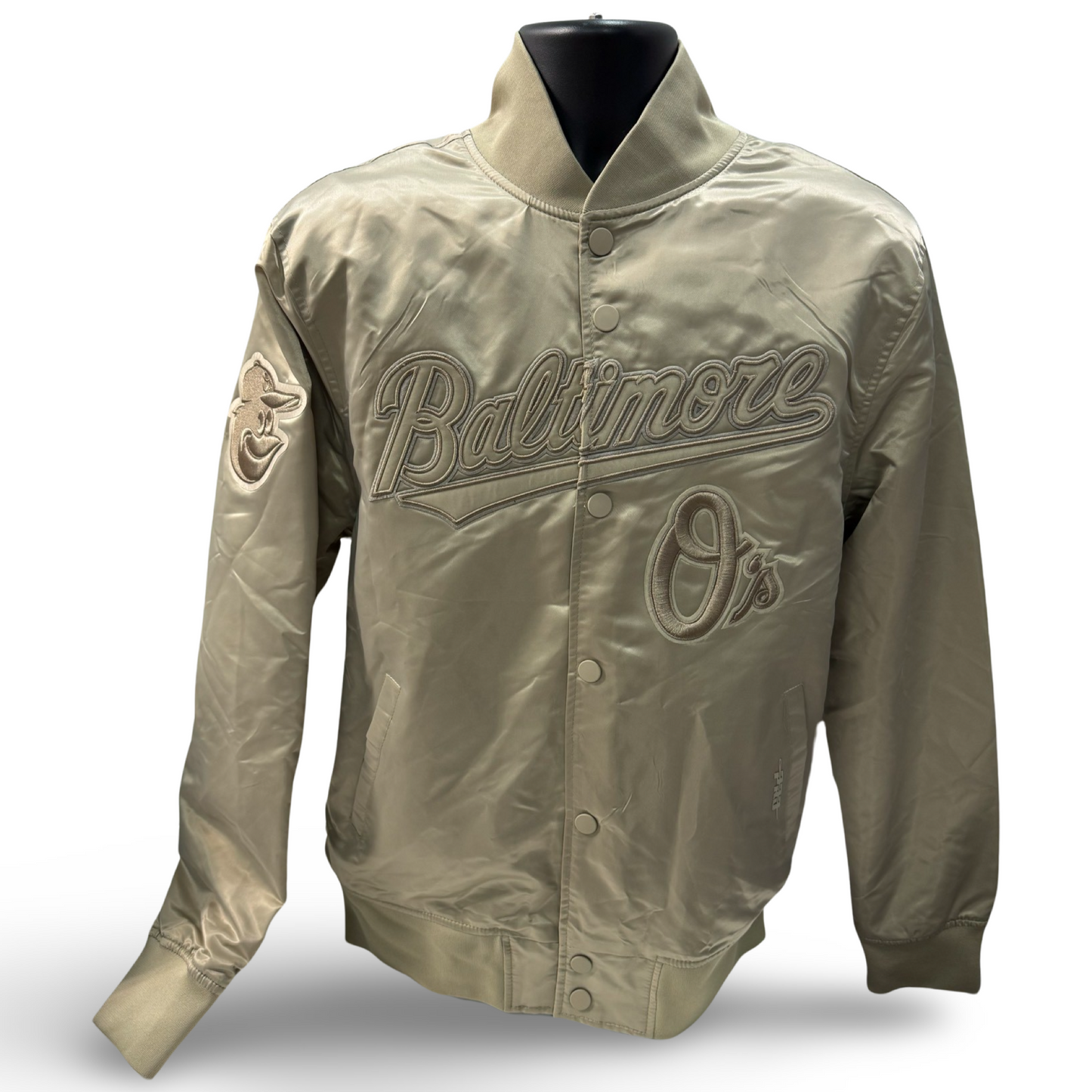 Baltimore Orioles Pro Standard Taupe Bomber Jacket - XL