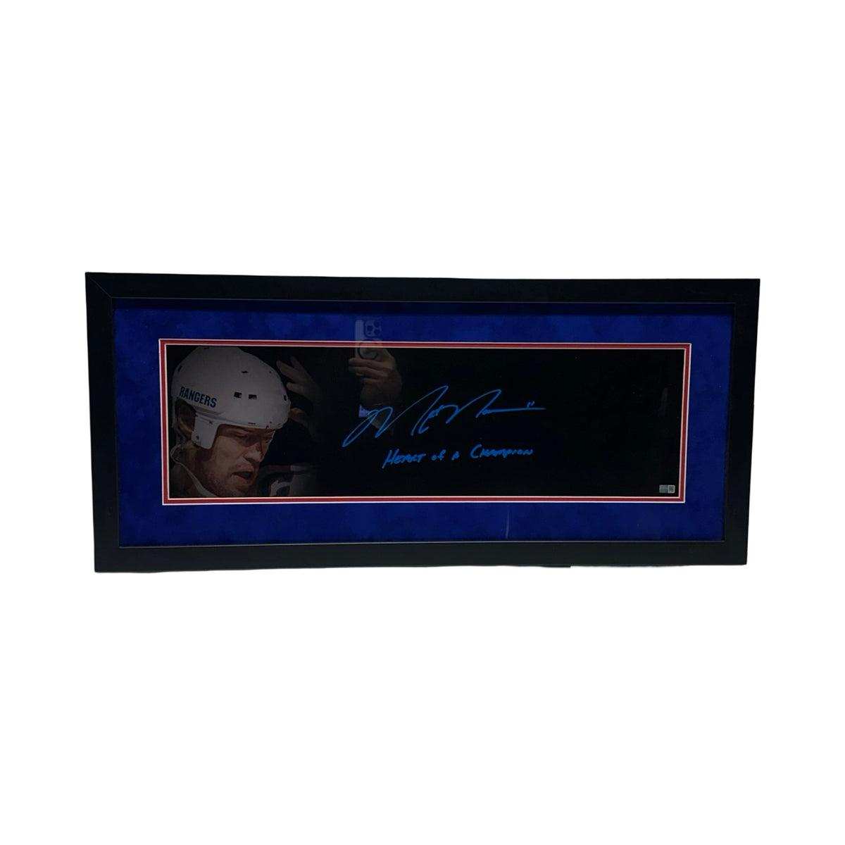 Mark Messier New York Rangers Autographed Framed 12x30 Photo Steiner CX