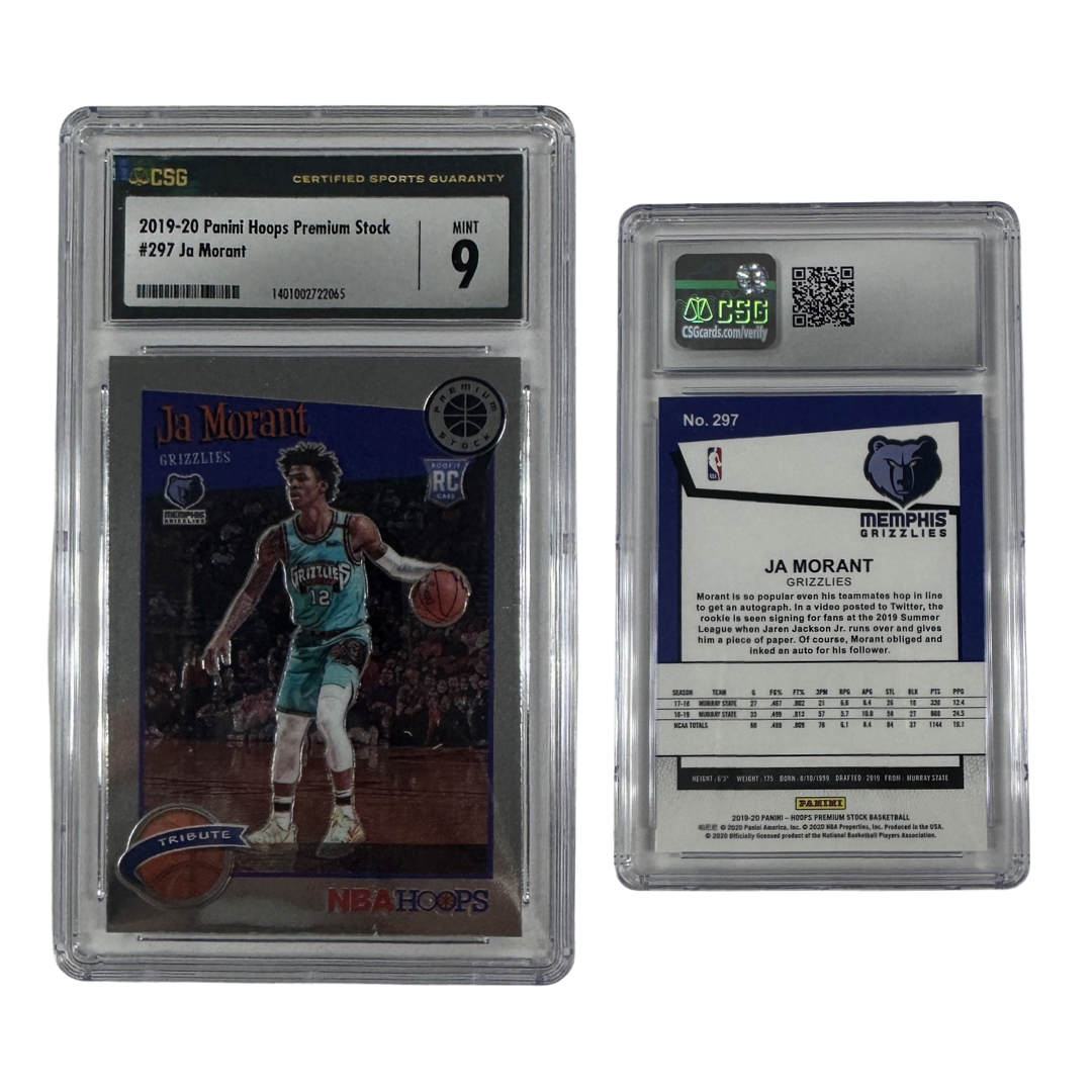 2019-20 Ja Morant Panini Hoops Premium Stock #297 CSG 9 MINT