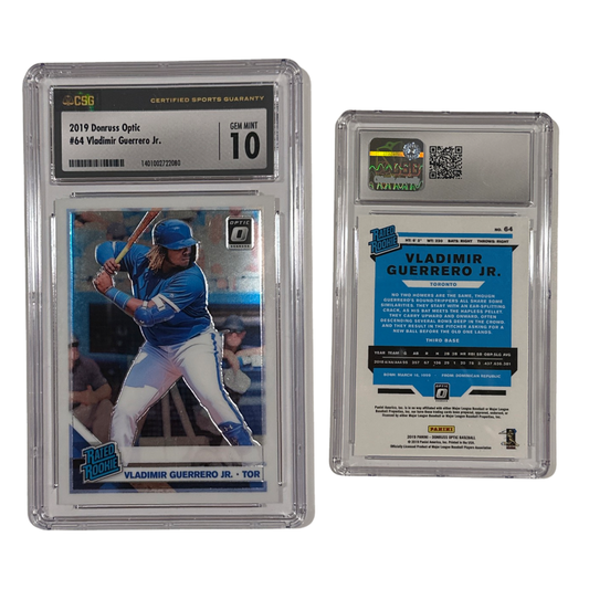 2019 Vladimir Guerrero Jr. Donruss Optic Rated Rookie #64 CSG 10 GEM MINT