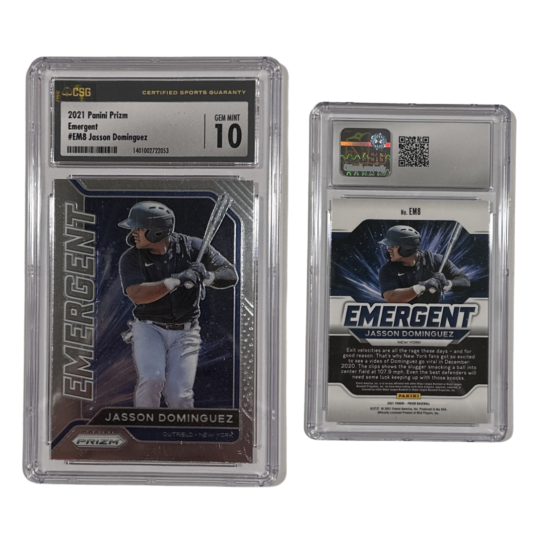2021 Jason Dominguez Panini Prizm Emergent #EM8 CSG 10 GEM MINT