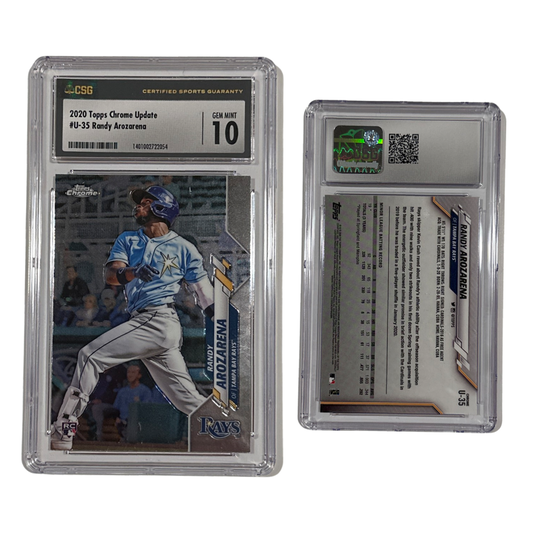 2020 Randy Arozarena Topps Chrome Update Rookie Card #U-35 CSG 10 GEM MINT