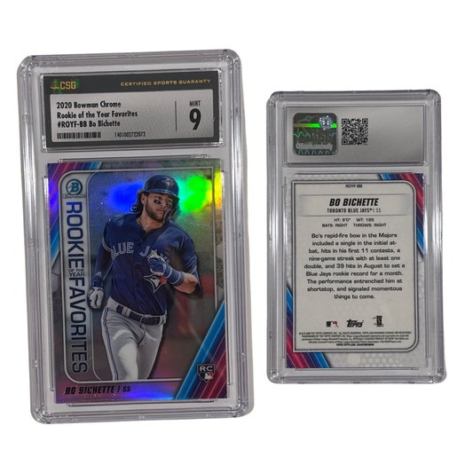 2020 Bo Bichette Bowman Chrome Rookie of The Year Favorites #ROY-BB CSG 9 MINT