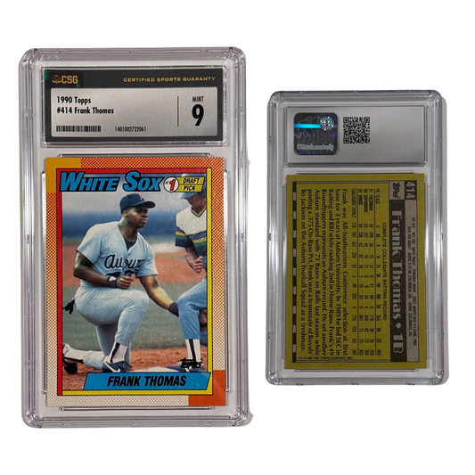 1990 Frank Thomas Topps #1 Draft Pick #414 CSG 9 MINT