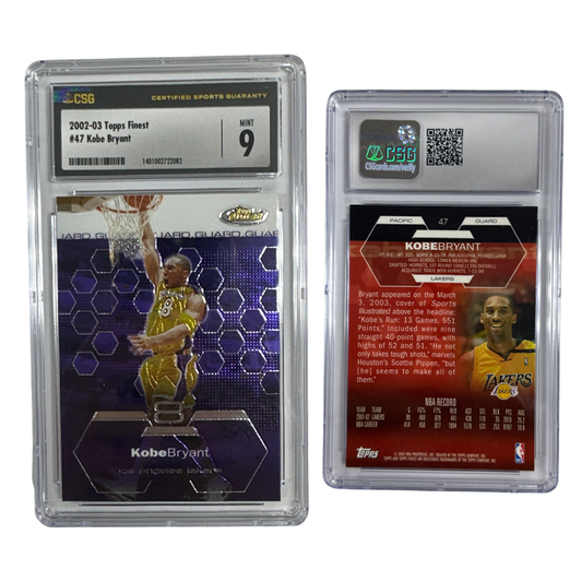 2002-03 Kobe Bryant Topps Finest Purple #47 CSG 9 MINT