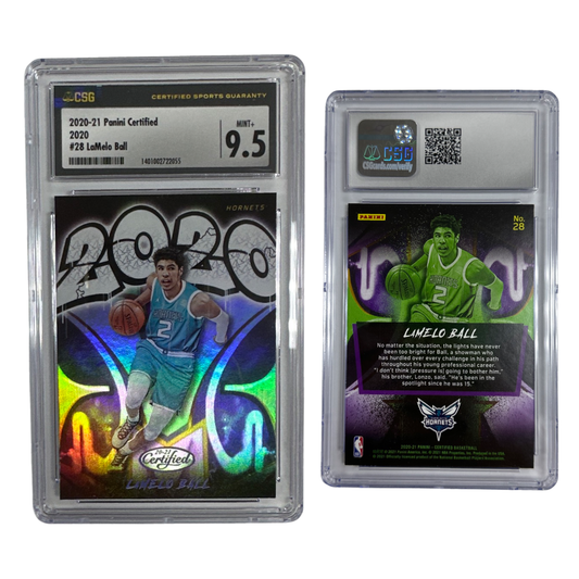 2020-21 LaMelo Ball Panini Certified 2020 #28 CSG 9.5 MINT+