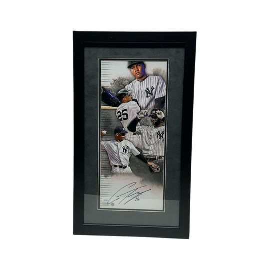 Gleyber Torres Autographed New York Yankees Framed 8x18 Vertical JSA