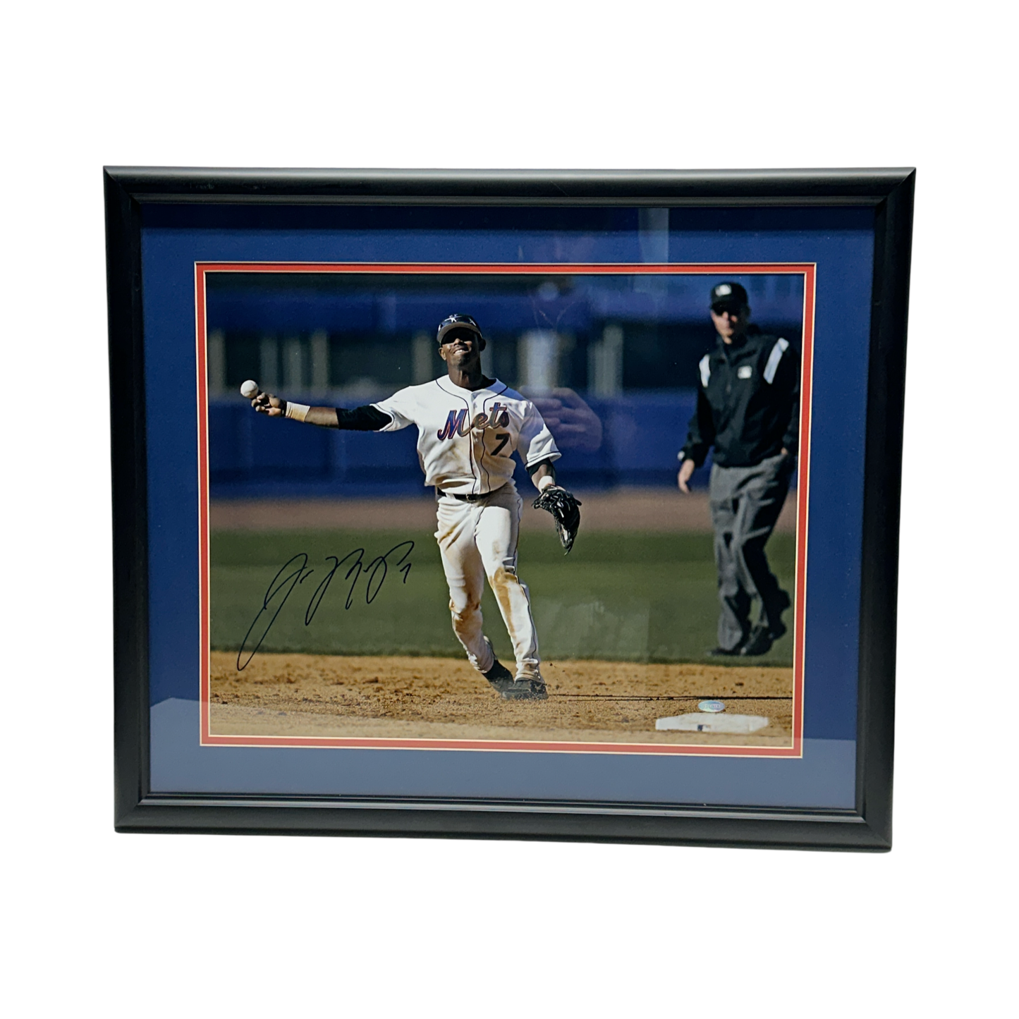 Jose Reyes Autographed New York Mets 16x20 Steiner CX - Framed