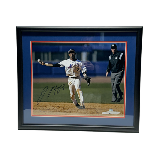 Jose Reyes Autographed New York Mets 16x20 Steiner CX - Framed