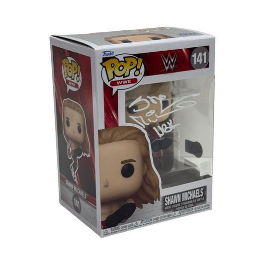 Shawn Michaels WWE Autographed Funko Pop White Ink Beckett BAS