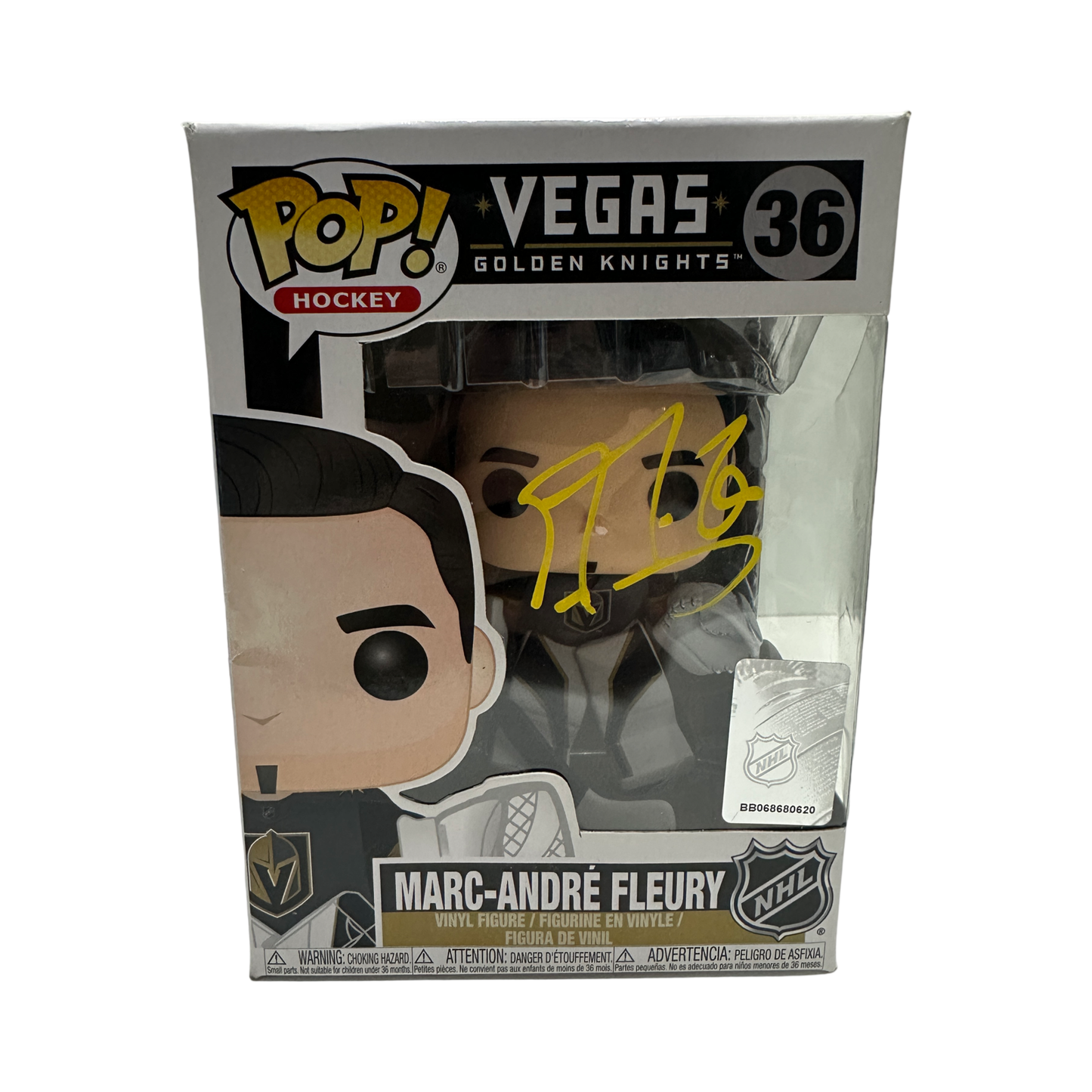 Marc-Andre Fleury Autographed Vegas Golden Knights Funko Pop JSA