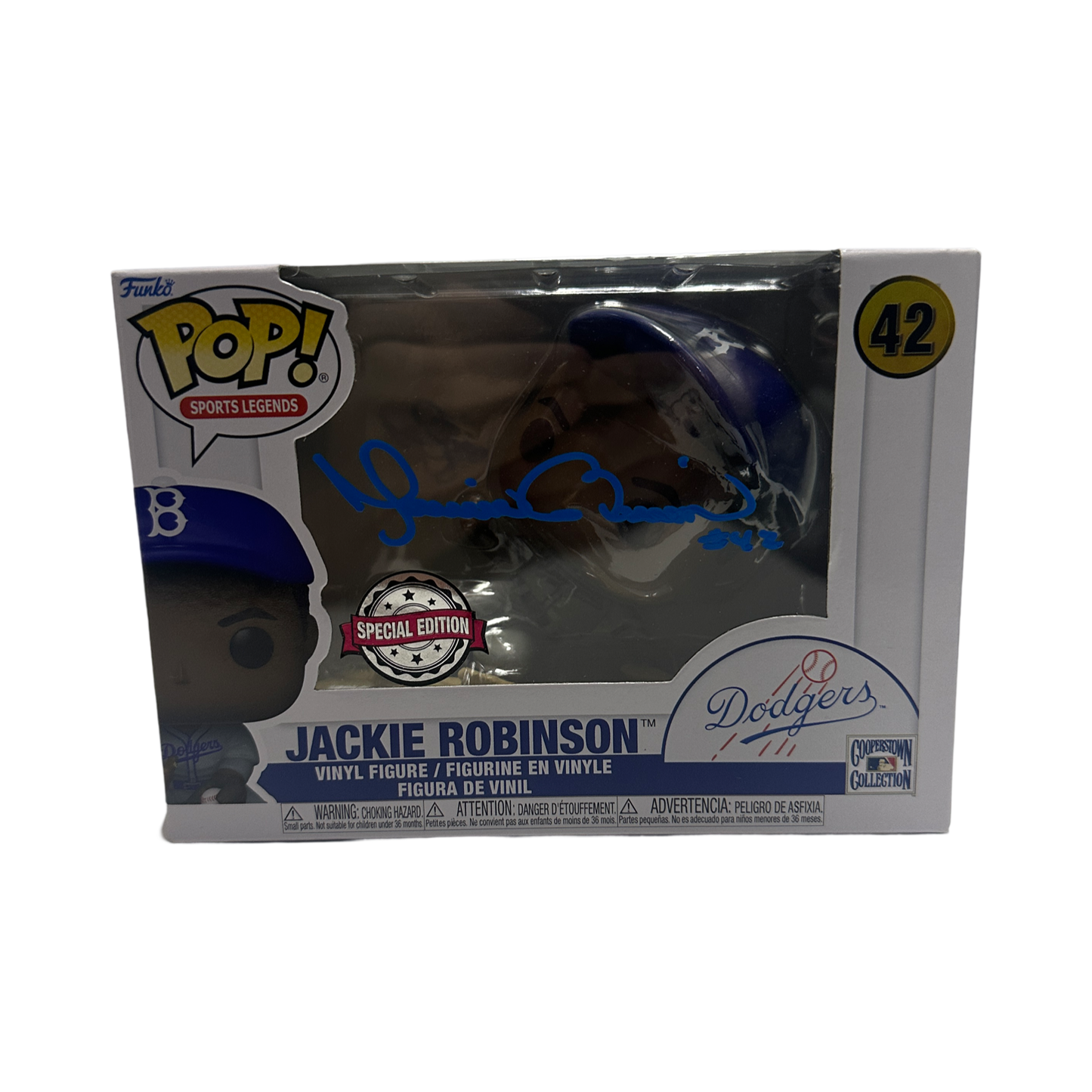 Mariano Rivera Autographed New York Yankees Jackie Robinson Special Edition Funko Pop Blue Ink Beckett