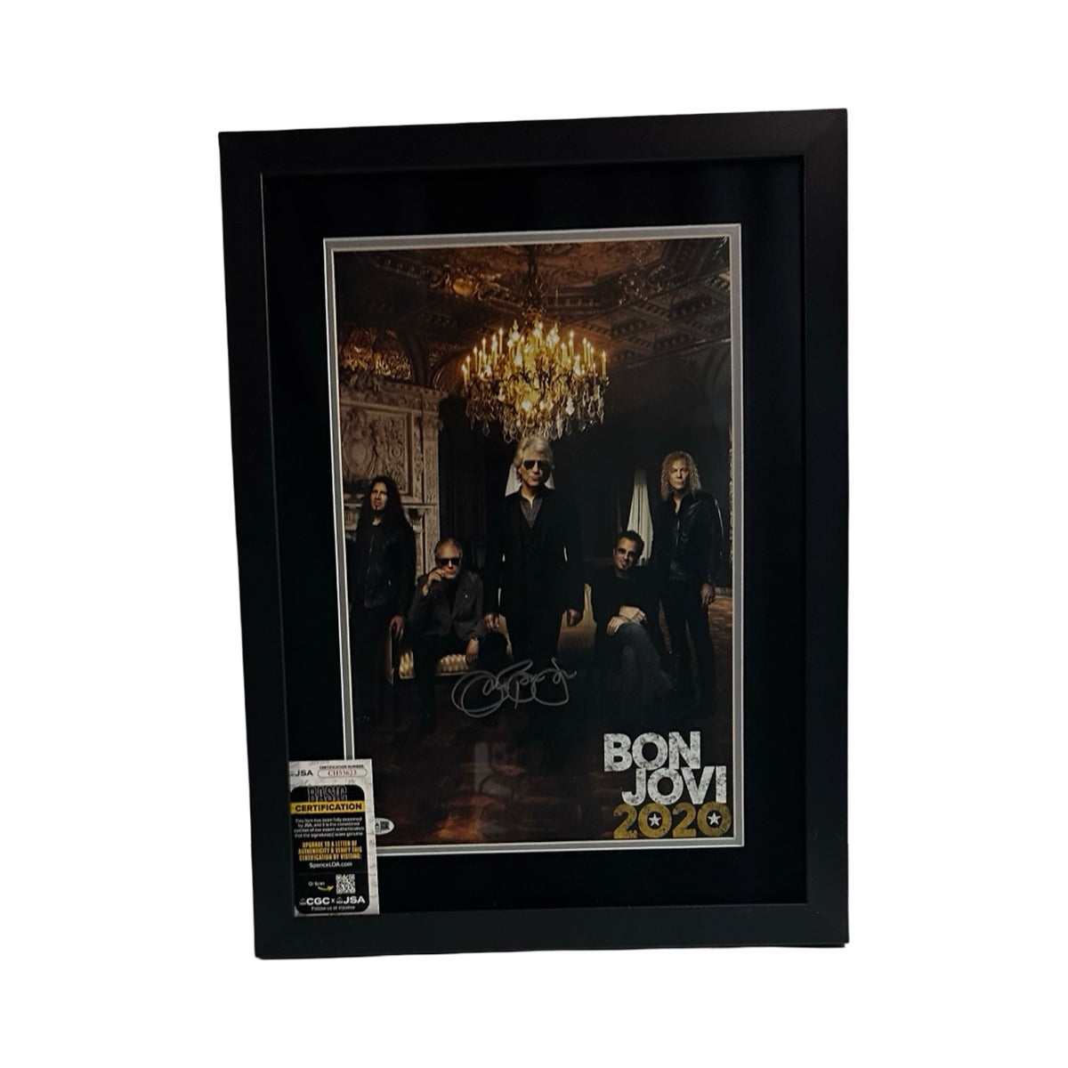 Bon Jovi Autographed Framed 11x17 Photo JSA