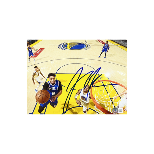 Jahlil Okafor Autographed Philadelphia 76ers 8x10 Beckett