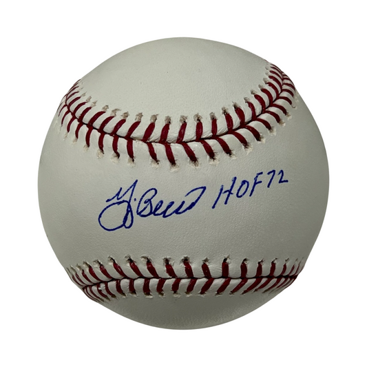 Yogi Berra Autographed New York Yankees OMLB “HOF 72” Inscription JSA