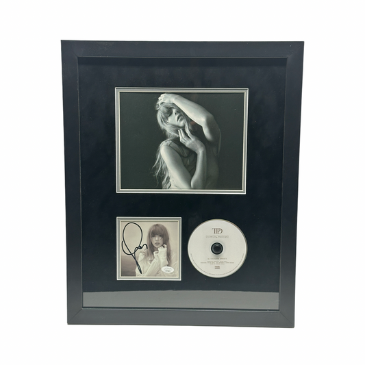 Taylor Swift Autographed Cut & Framed CD 11x14 Frame Pose Black Matte Vertical JSA