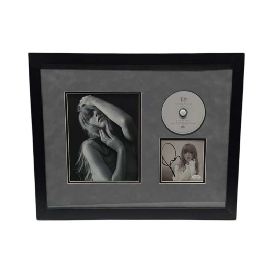 Taylor Swift Autographed Cut & Framed CD 11x14 Frame Pose Grey Matte Horizontal JSA