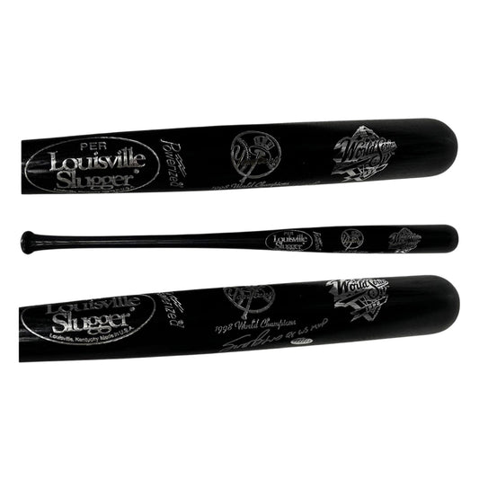 Scott Brosius Autographed New York Yankees 1998 World Series Louisville Slugger Bat 98 WS MVP Inscription Steiner