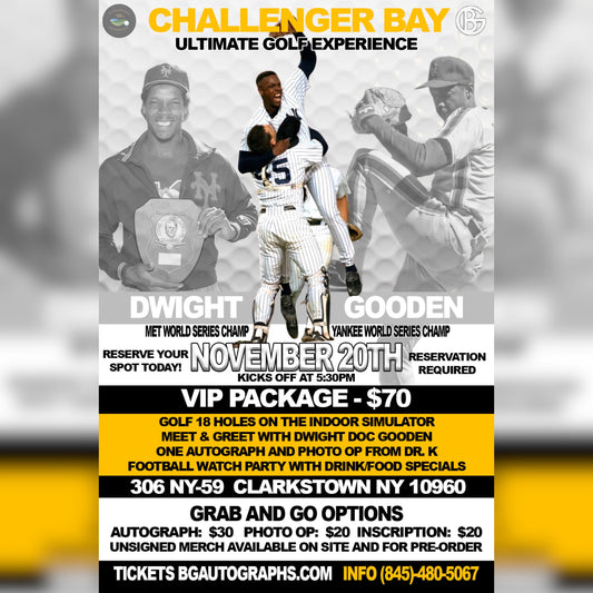 Doc Gooden Ultimate Golf Experience @ Challenger Bay Indoor Golf - November 20th