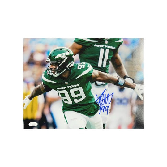 Will McDonald Autographed New York Green Jersey Horizontal 11x14 JSA