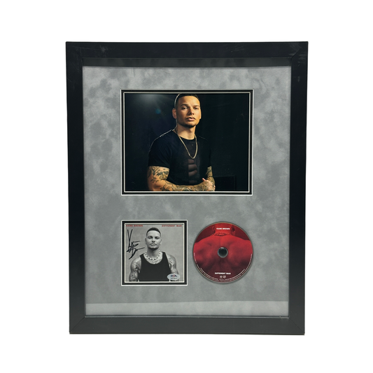 Kane Brown Autographed Different Man Vertical CD Grey Mat PSA - Framed