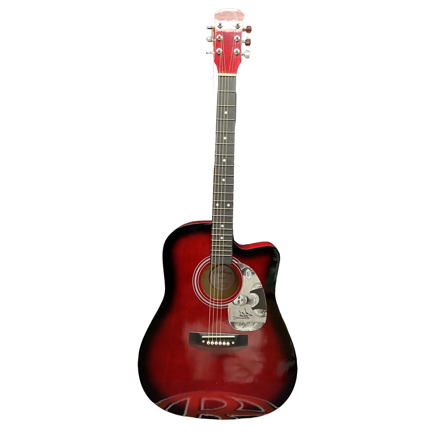 Kane Brown Autographed Different Man Red Guitar PSA DNA
