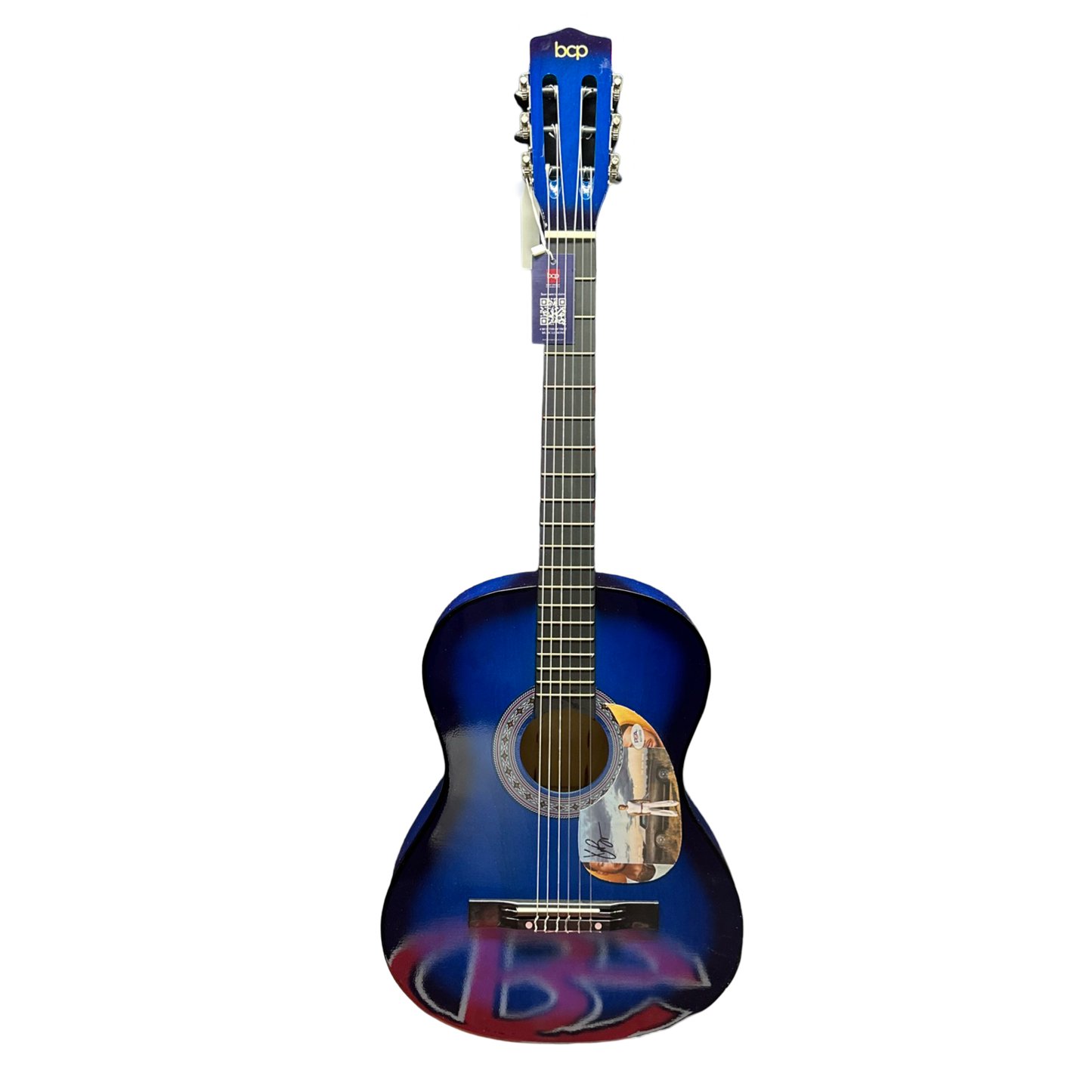 Kane Brown Autographed The High Road Red Blueburst Guitar PSA DNA