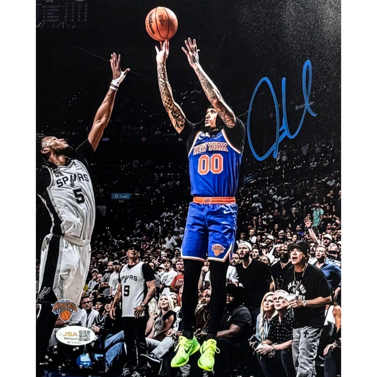 Jordan Clarkson New York Knicks Shot Autographed 8x10 JSA