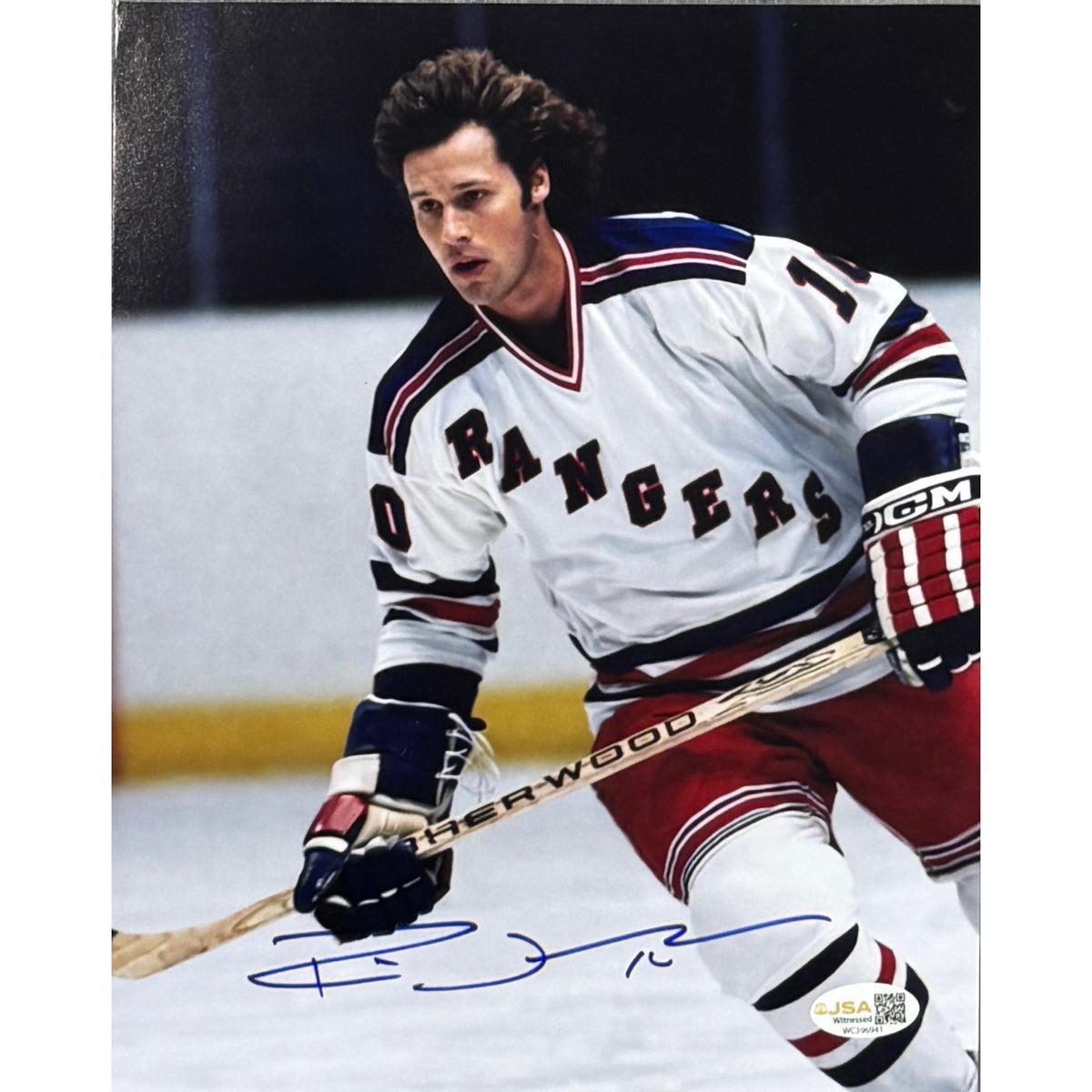 Ron Duguay Autographed New York Rangers 8x10 JSA