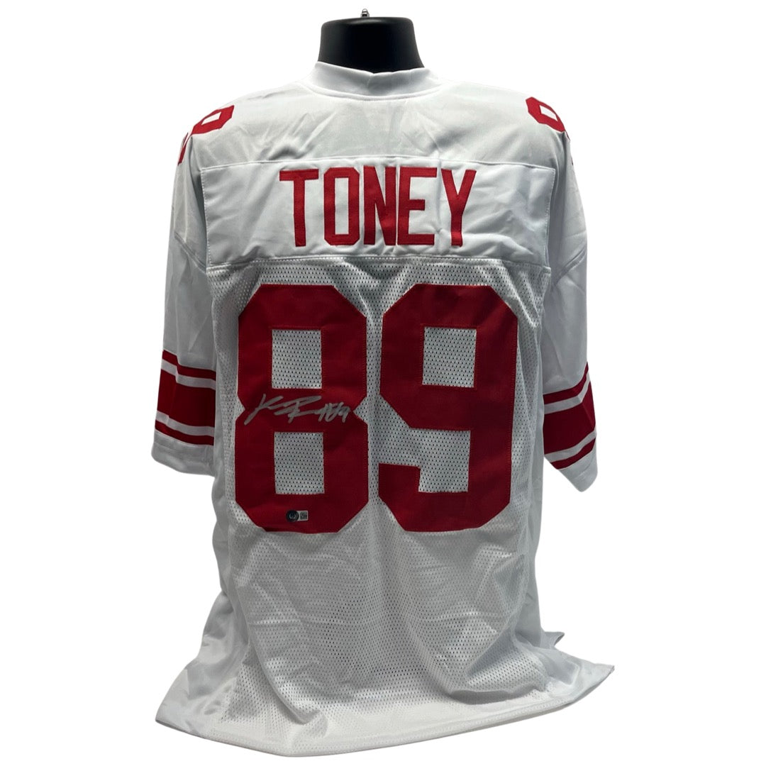 Kadarius Toney Autographed New York Giants White Jersey Beckett