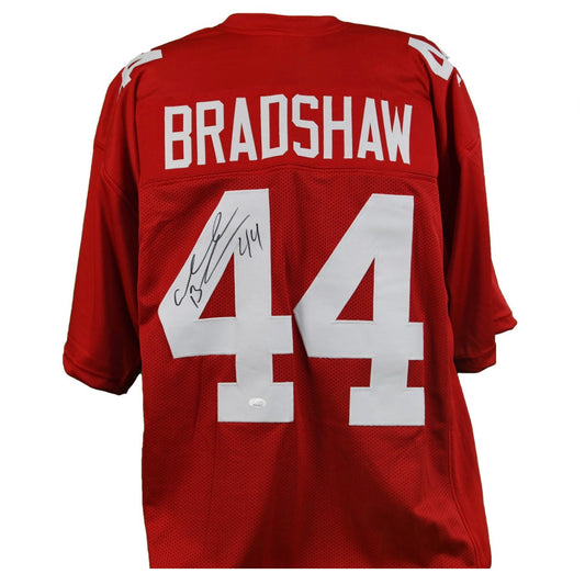 Ahmad Bradshaw Autographed New York Giants Red Jersey JSA