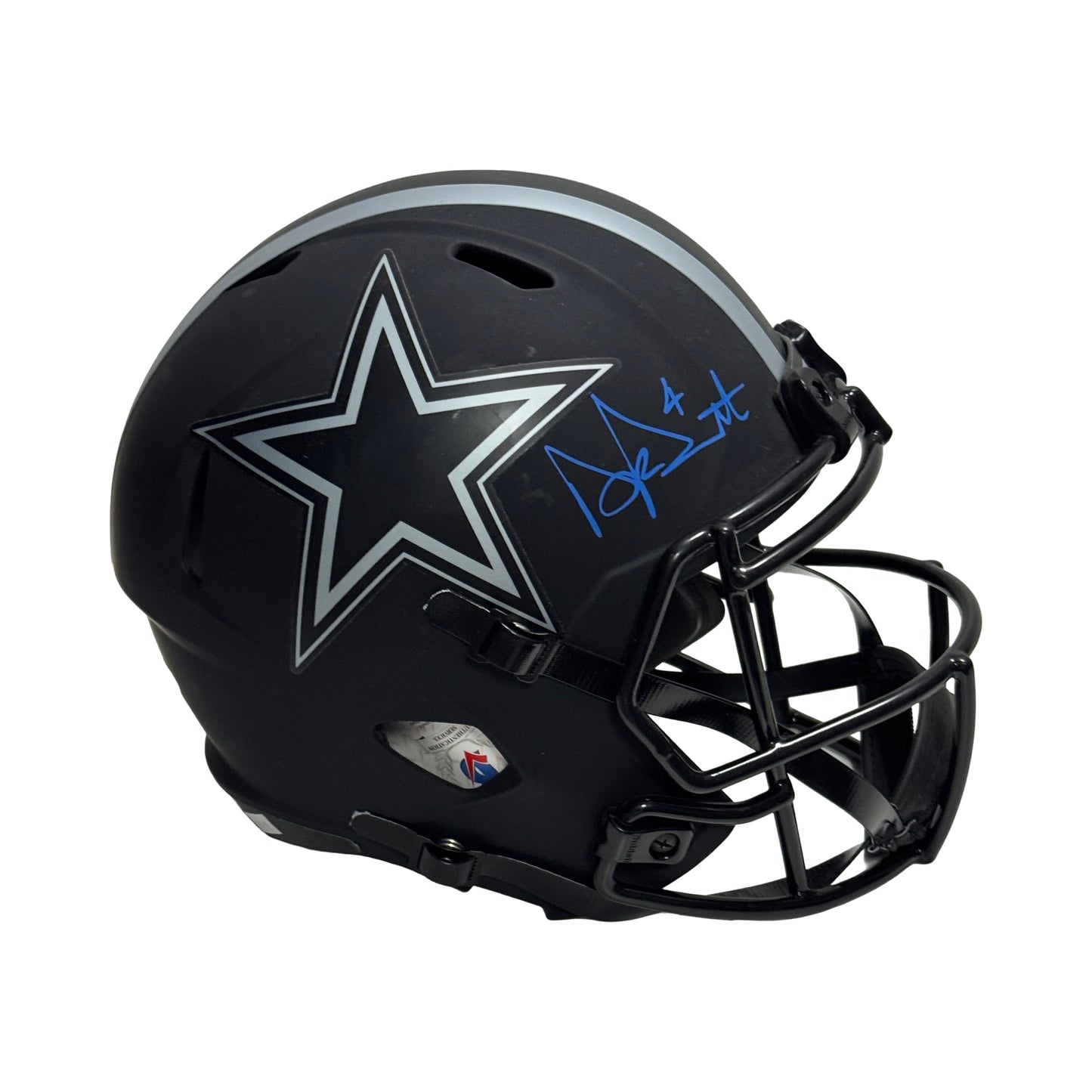 Dak Prescott Autographed Dallas Cowboys Eclipse Replica Helmet Beckett