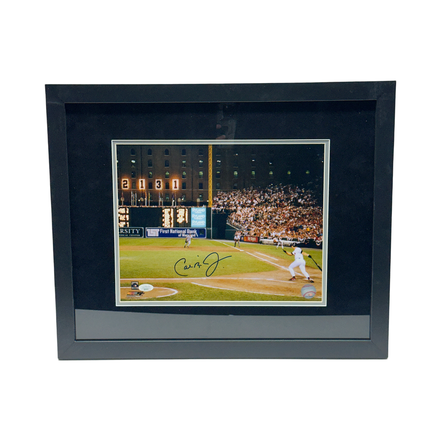 Cal Ripken Jr. Autographed Baltimore Orioles Zoom Out 11x14 JSA - Framed